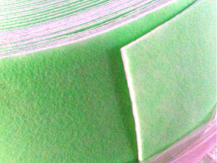 绿白过滤棉